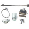 SET BAÑO 6 PZAS. ACERO INOX.