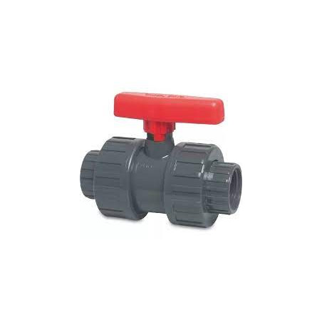 VALV. ESF.PVC C/UNION DOB 21/2