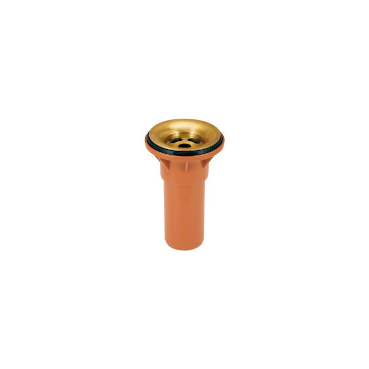 SOPAPA BAÑERA VERTICAL 40 BRONCE PULIDO AWADUCT